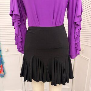 Star Dancer Skirt Sz S Black Unusual Cuts (like Dance America)